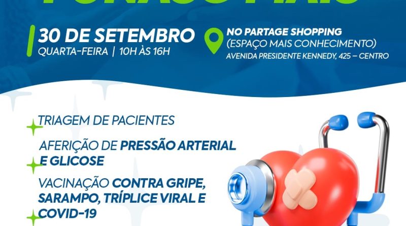 Funasg Mais levará serviços para a saúde dos servidores no Partage Shopping