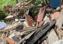 Casa desaba após deslizamento de terra no Caniçal, em Niterói