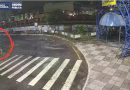 Homem é preso após ser flagrado por câmeras de segurança depredando placa de sinalização em Volta Redonda