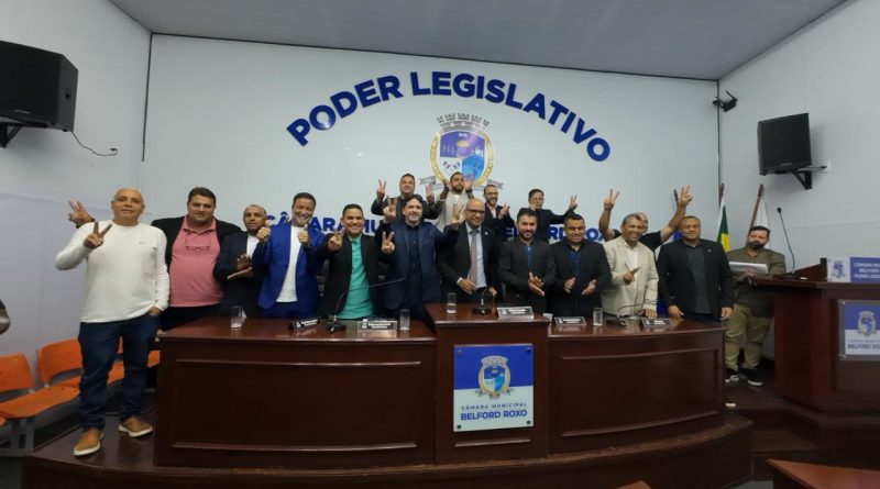 Vereadores confirmam eleição de Sidney Canella para a Presidência da Câmara de Belford Roxo