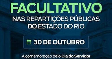 Governo do Estado transfere ponto facultativo do Dia do Servidor Público para 30 de outubro