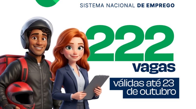 Sine Teresópolis divulga 222 vagas de emprego até o dia 23 de outubro
