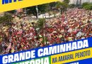 Rodrigo Neves participa da Grande Caminhada da Vitória em apoio a Lula no Centro de Niterói
