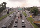 Engavetamento com cinco veículos provoca longo congestionamento na Dutra