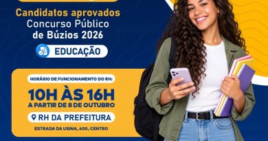 Prefeitura de Búzios convoca candidatos aprovados no Concurso Público da Educação 2026
