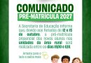 Teresópolis: Pré-matrícula rede municipal 2027