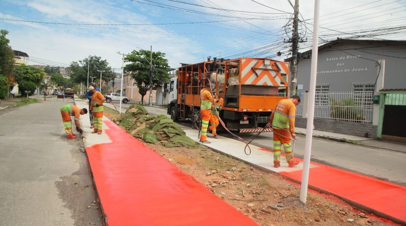 Prefeitura de Nova Iguaçu revitaliza importante rua do bairro Carmari
