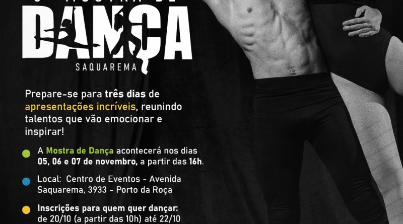 Prefeitura de Saquarema inicia inscrições para a 6ª Mostra de Dança