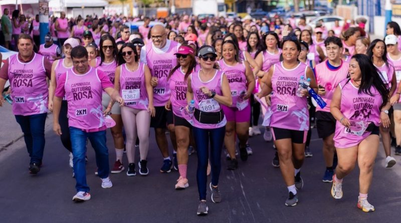 Grande Caminhada e Ação Social do Outubro Rosa agita manhã de sábado em Belford Roxo