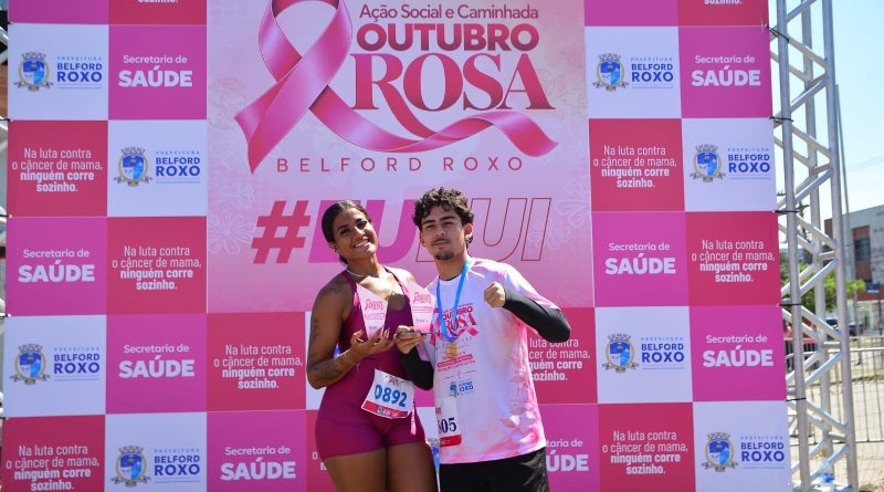 Caminhada e ação social marcam ações da Prefeitura de Belford Roxo no Outubro Rosa