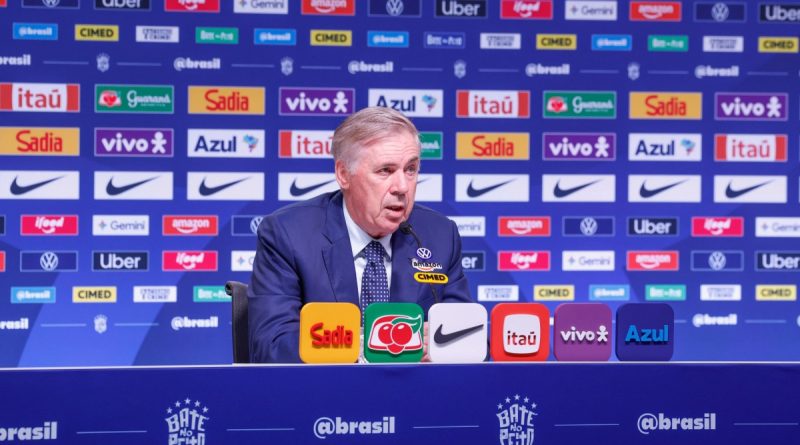 Carlo Ancelotti convoca Seleção para última Data Fifa de 2026